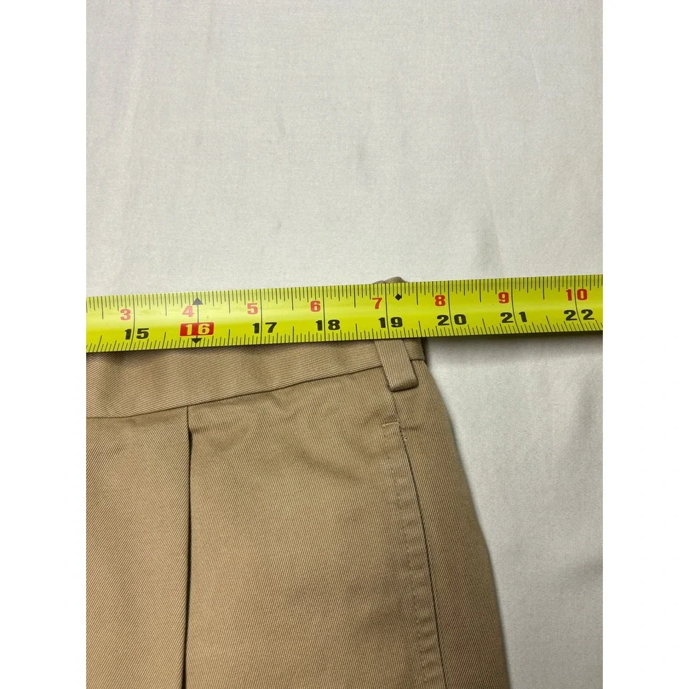 Brooks Brothers Mens 40x30 Khaki Pleated Chinos Cotton Cuffed Pants‎ Tan